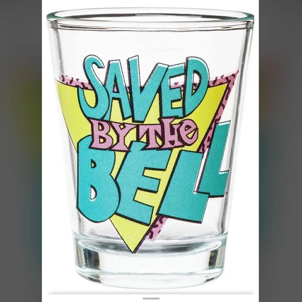 NWT Silver Buffalo Saved By The Bell Retro 4-Pack Shot Glasses Set 1.5 Ounces